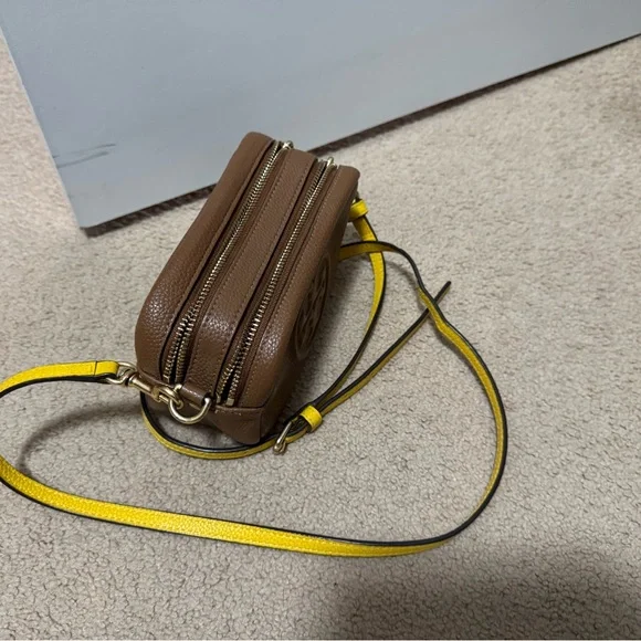 Tory Burch Brown Pebbled Leather Camera Bag– Excellent Condition - Picture 4 of 6